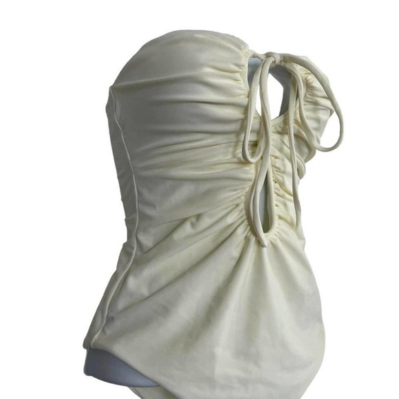 Johanna Ortiz Cream One Piece Bodysuit - Picture 3 of 7